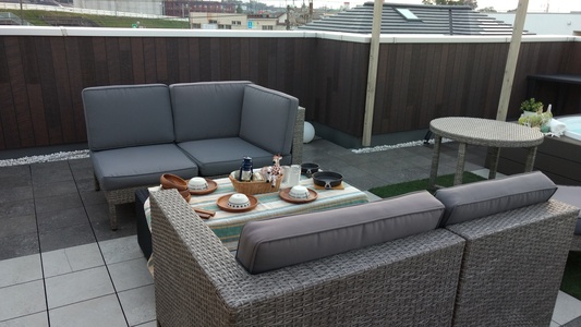 バルコニーのある家の施工事例